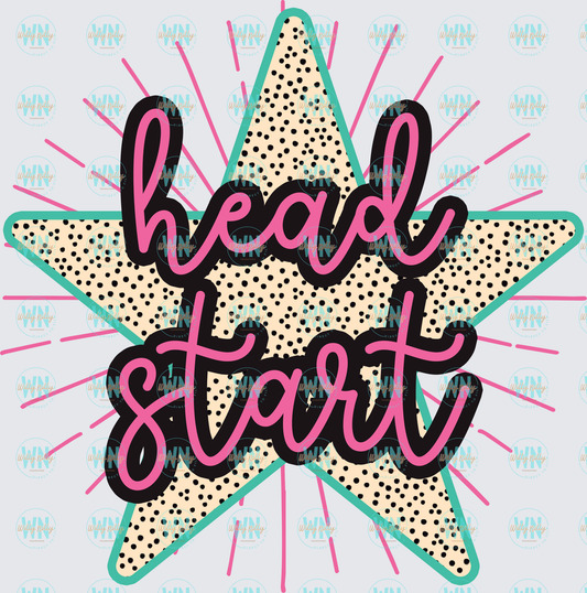 Head Start (star)-Ready to Press DTF Transfer