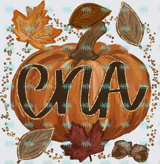 CNA Pumpkin-Ready to Press DTF Transfer
