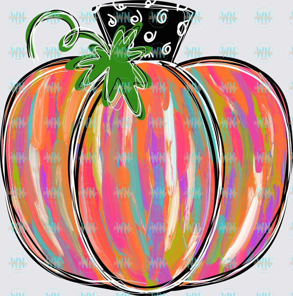 Painted Pumpkin-Ready to Press DTF Transfer