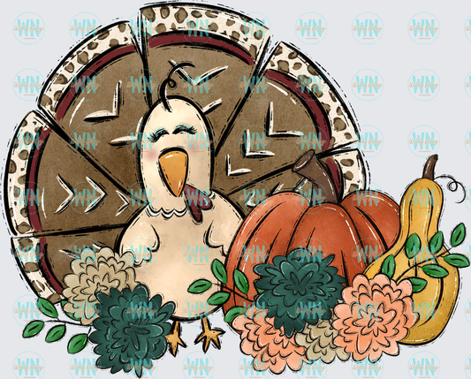 Thanksgiving Turkey-Ready to Press DTF Transfer