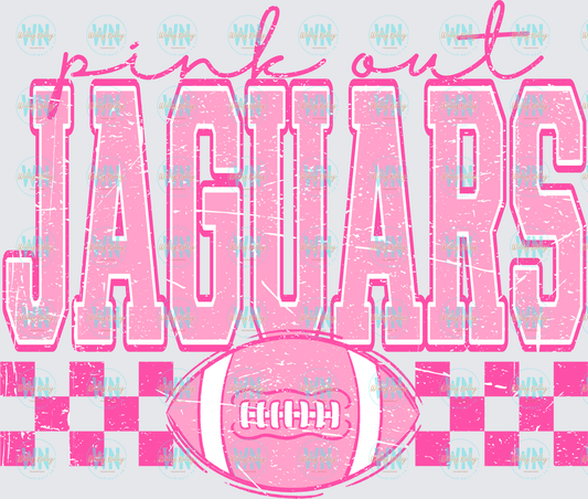 Jaguars Pink Out-Ready to Press DTF Transfer