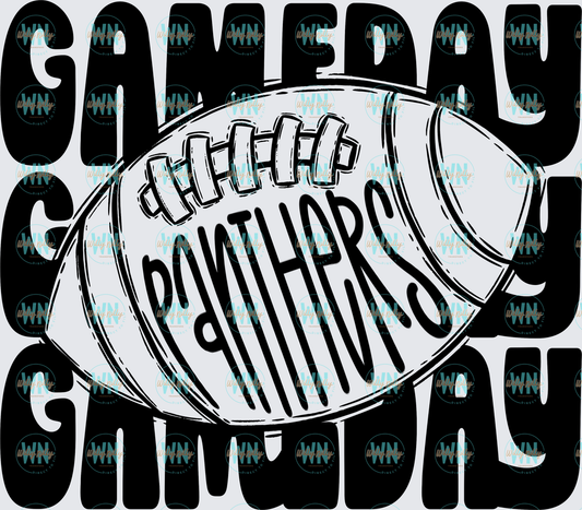 Panthers Gameday (football)-Ready to Press DTF Transfer