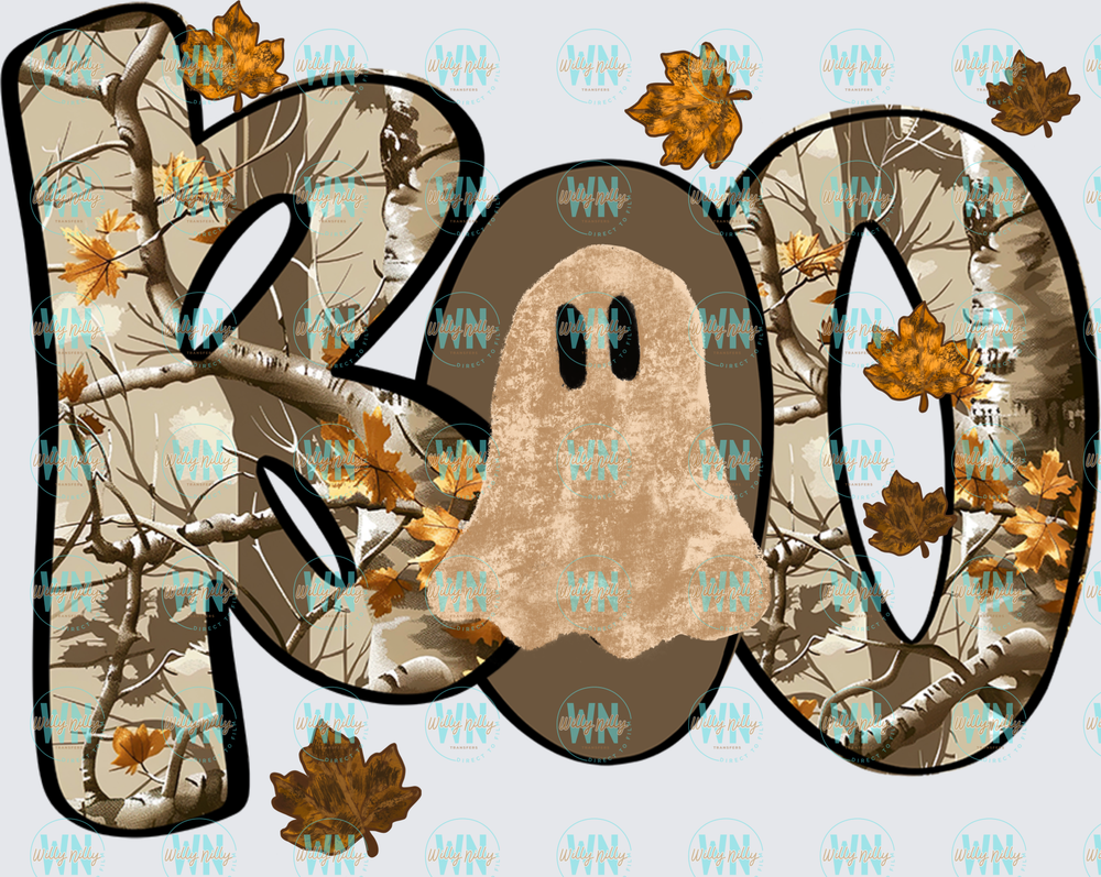 Camo Boo-Ready to Press DTF Transfer