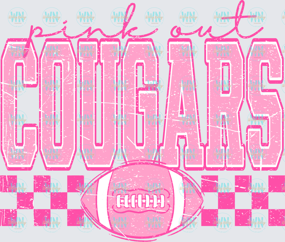 Cougars (pink out)-Ready to DTF Transfer