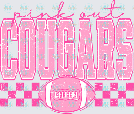 Cougars (pink out)-Ready to DTF Transfer