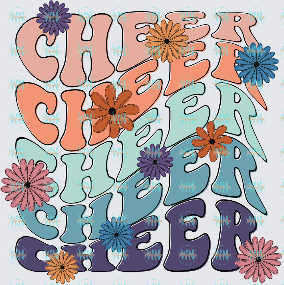 Boho Cheer Wave-Ready to Press DTF Transfer