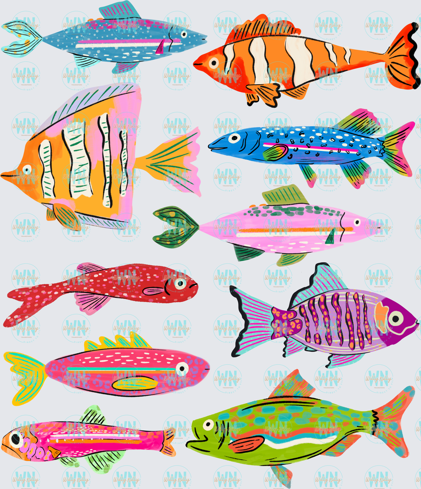 Sumer Fish-Ready to Press DTF Transfer