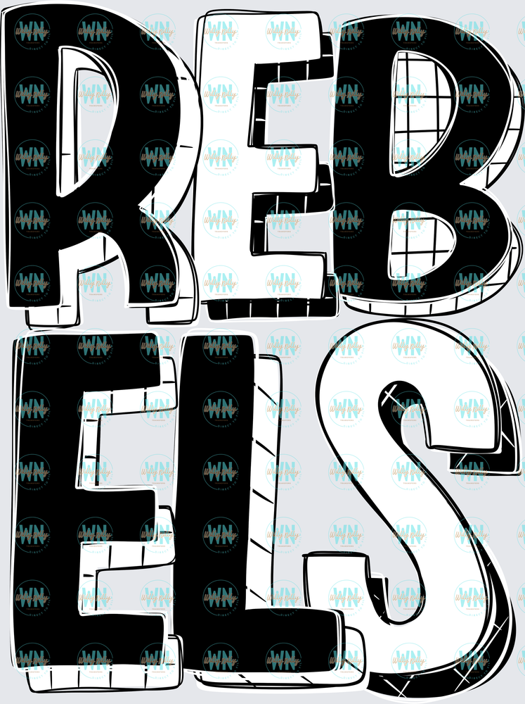 Rebels-Ready to Press DTF Transfer
