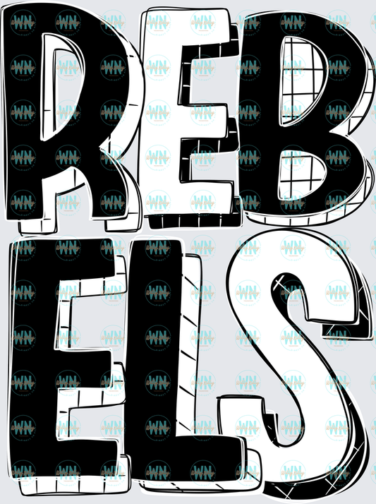 Rebels-Ready to Press DTF Transfer