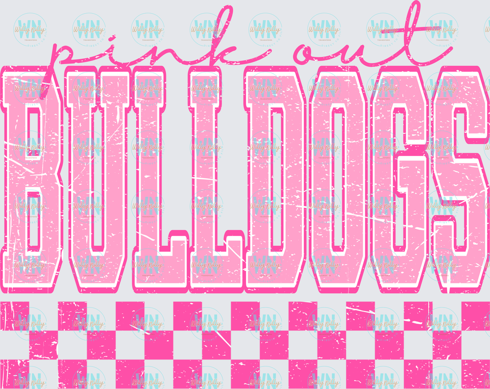 Bulldogs Pink Out-Ready to Press DTF Transfer