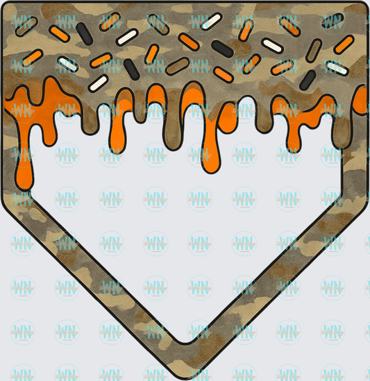 Home Plate Camo Drip-Ready to Press DTF Transfer