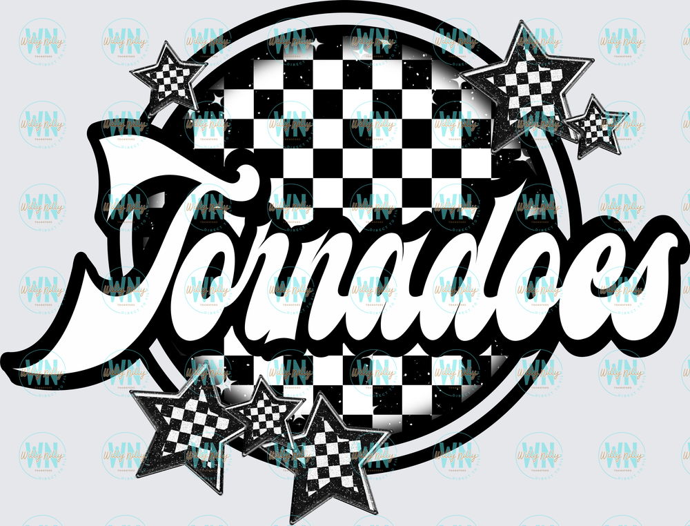 Tornadoes (checkered)-Ready to Press DTF Transfer
