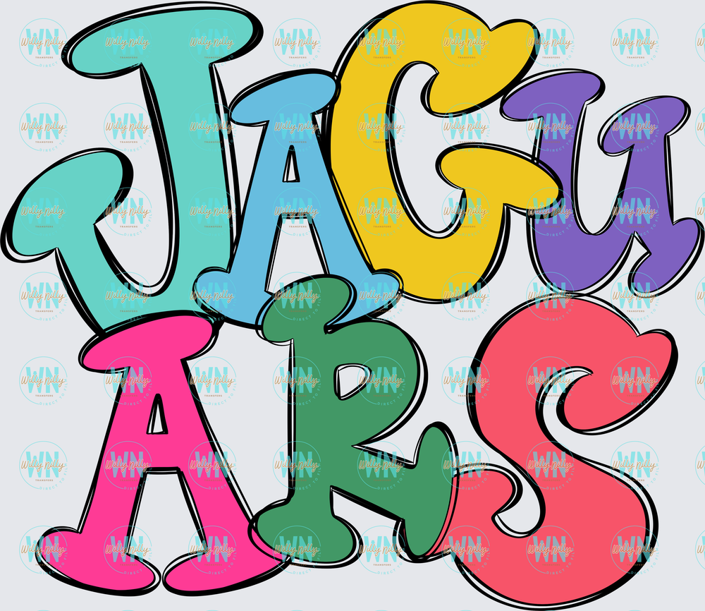 Jaguars (colorful)-Ready to Press DTF Transfer