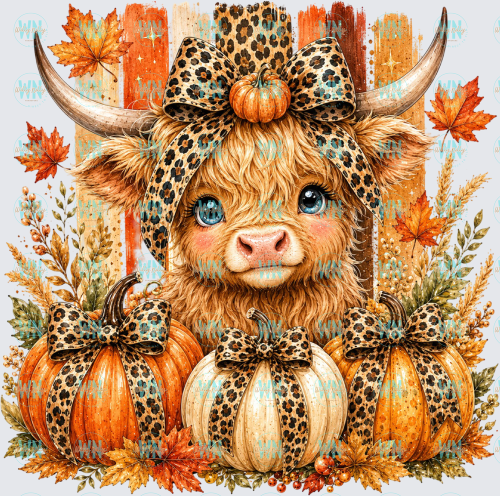 Highland Cow Fall-Ready to Press DTF Transfer
