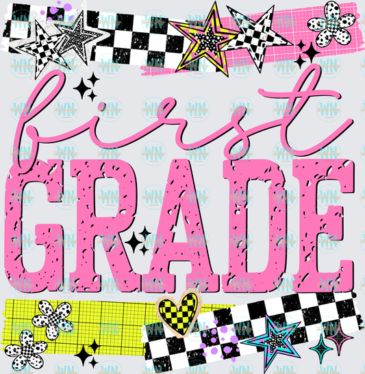 First Grade (stars)-Ready to Press DTF Transfer