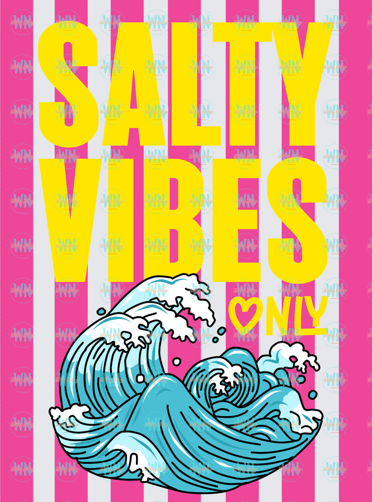 Salty Vibes (pink)-Ready to Press DTF Transfer