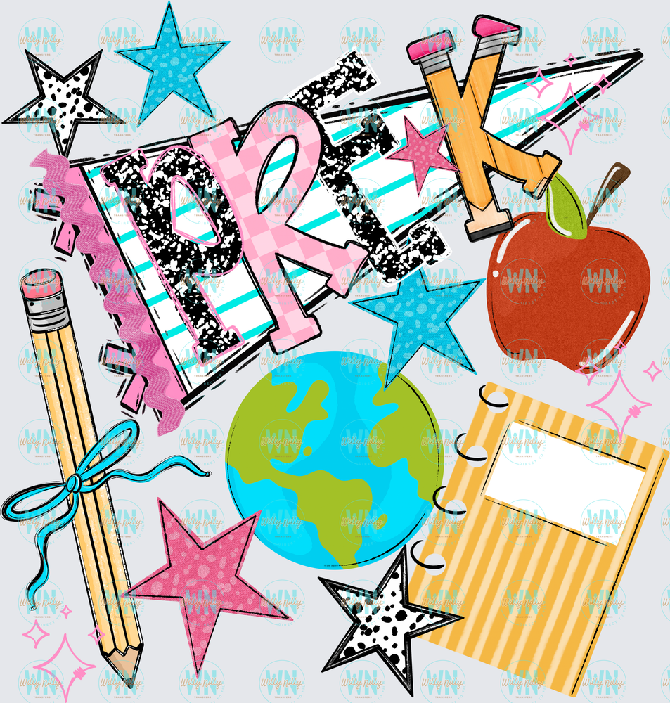 PreK (back to school)-Ready to Press DTF Transfer