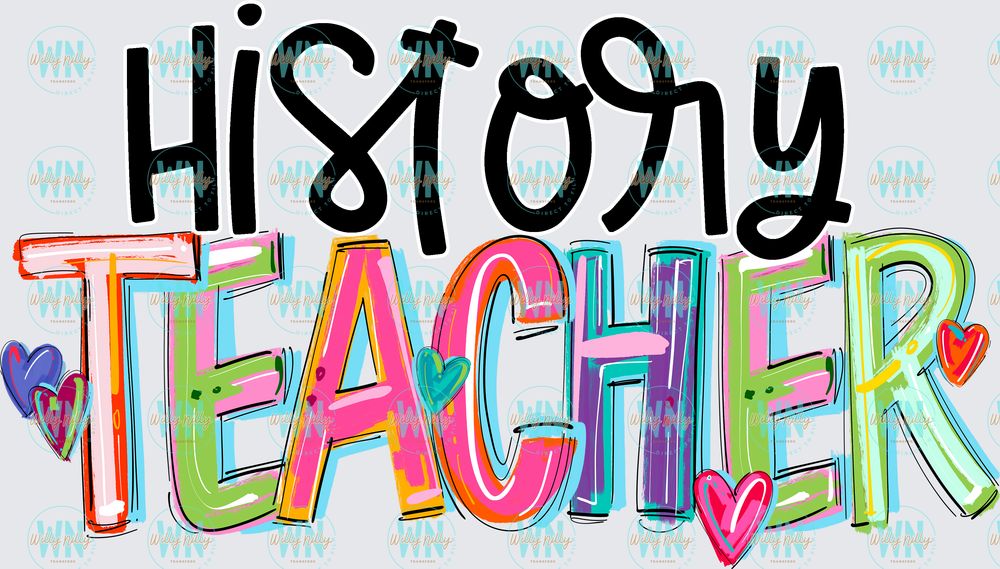 History Teacher-Ready to Press DTF Transfer
