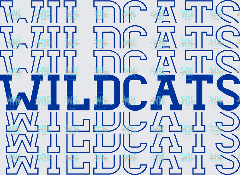 Stacked Wildcats-Ready to Press DTF Transfer