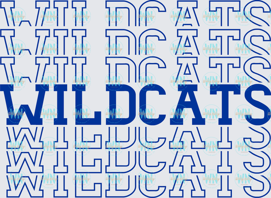 Stacked Wildcats-Ready to Press DTF Transfer