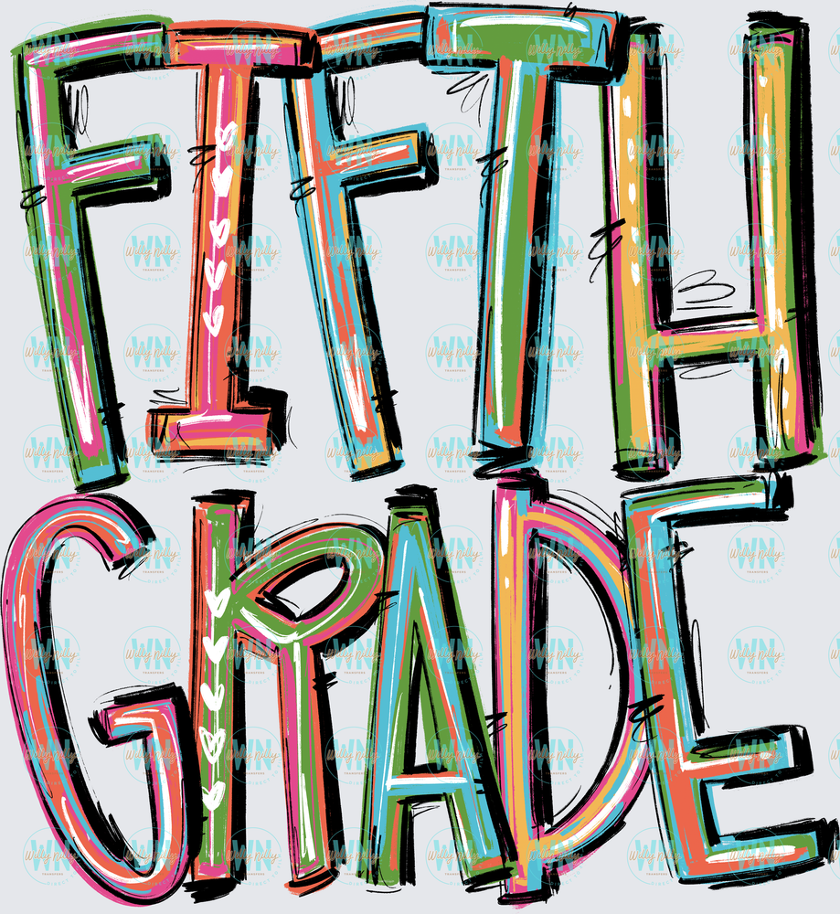 Fifth Grade (pixie font)-Ready to Press DTF Transfer
