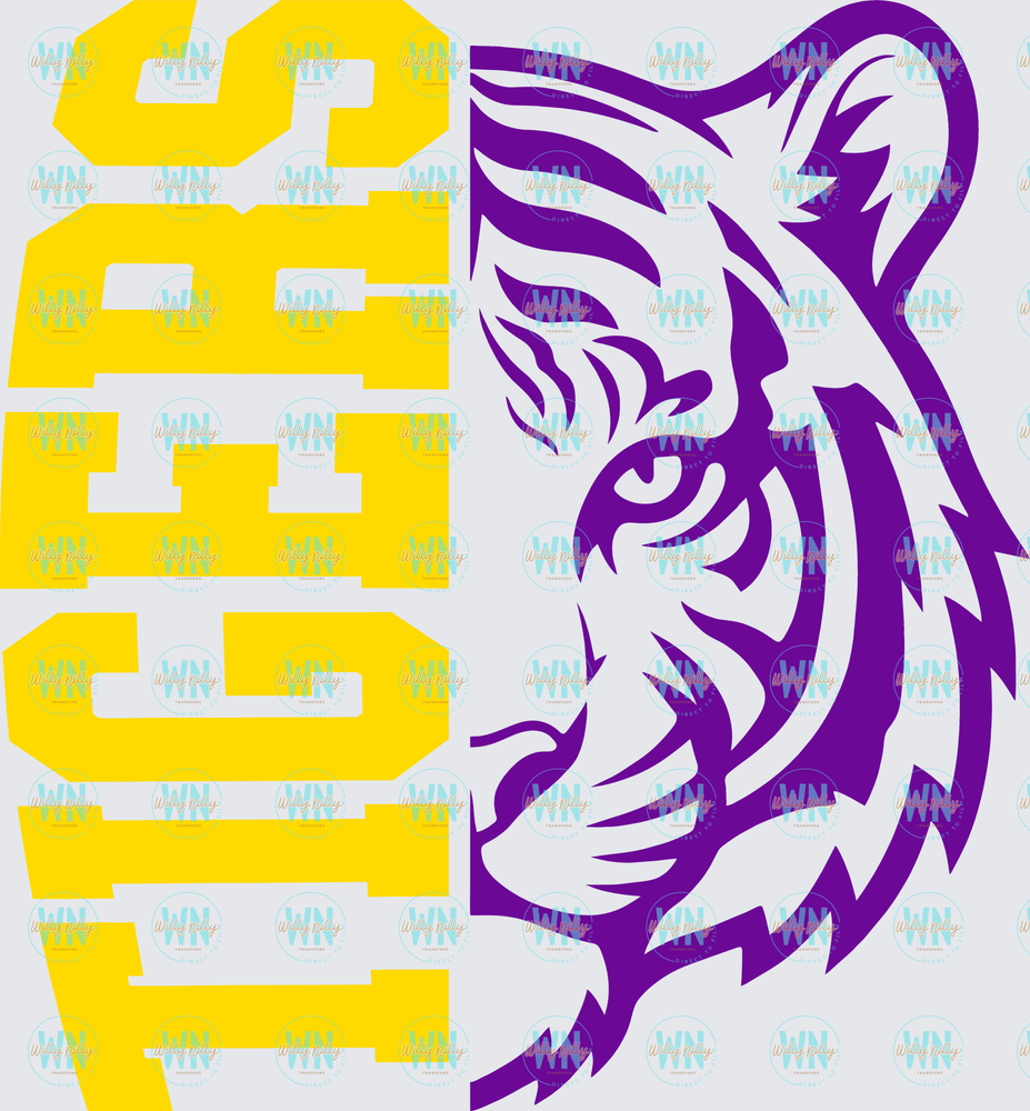 Tigers (gold)-Ready to Press DTF Transfer