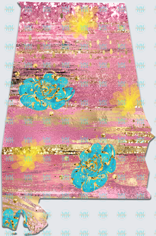 Glitz State (Alabama)-Ready to Press DTF Transfer