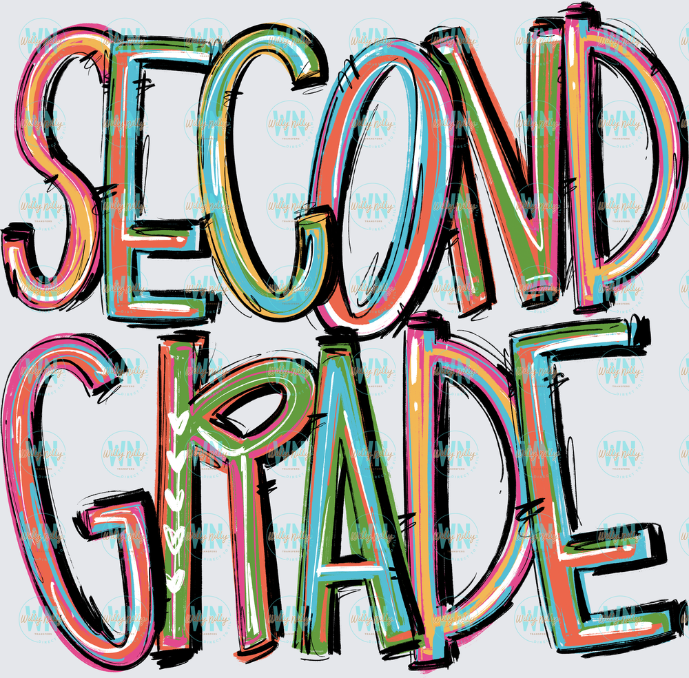 Second Grade (pixie font)-Ready to Press DTF Transfer