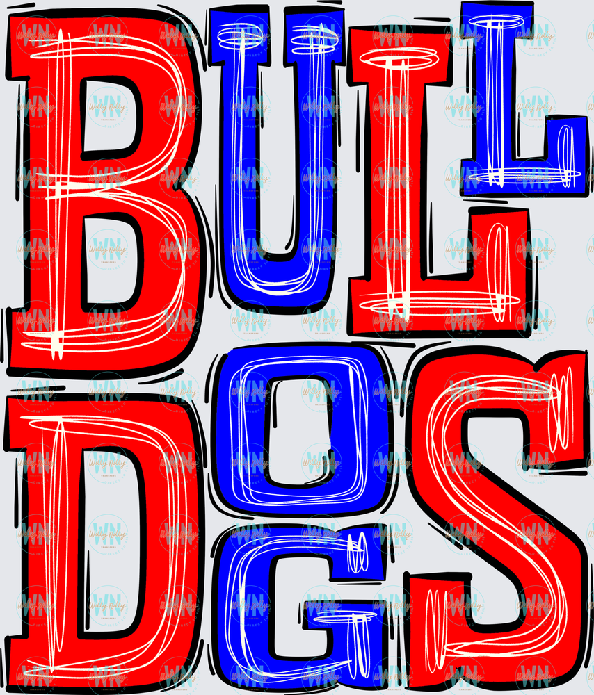 Bulldogs Blue and Red