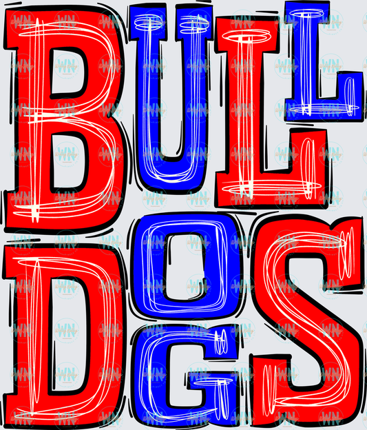 Bulldogs Blue and Red