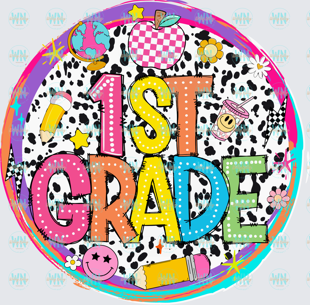 Cute 1st Grade-Ready to Press DTF Transfer