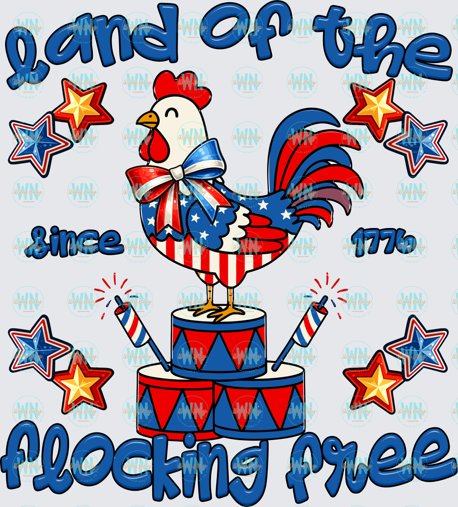 Land of the Flocking Free-Ready to Press DTF Transfer