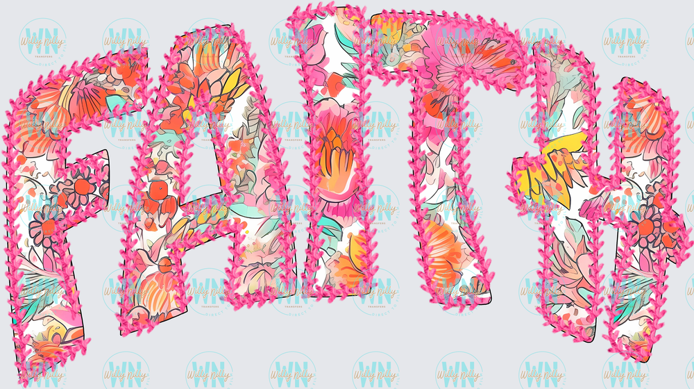 Faith Faux Stitched-Ready to Press DTF Transfer