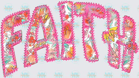 Faith Faux Stitched-Ready to Press DTF Transfer