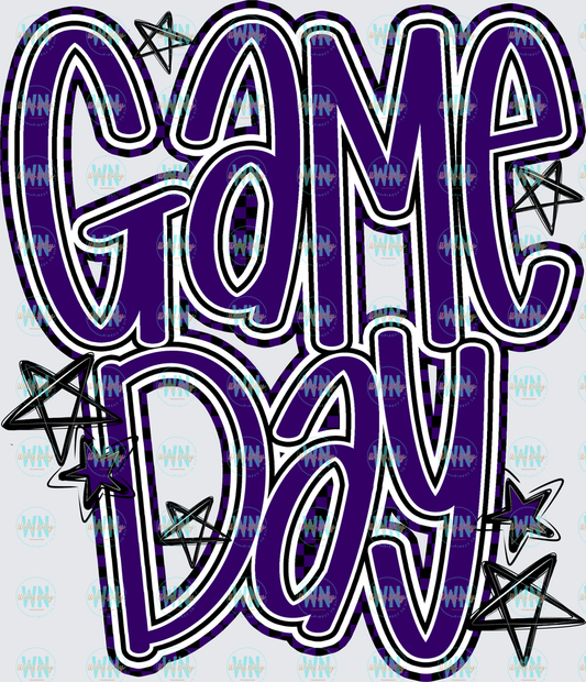 Game Day (stars)-Ready to Press DTF Transfer