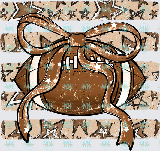 Football (with stripe background)-Ready to Press DTF Transfer
