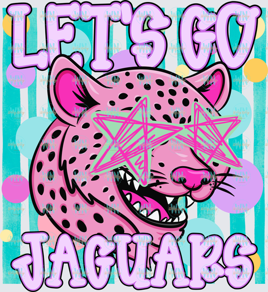 Let's Go Jaguars-Ready to Press DTF Transfer