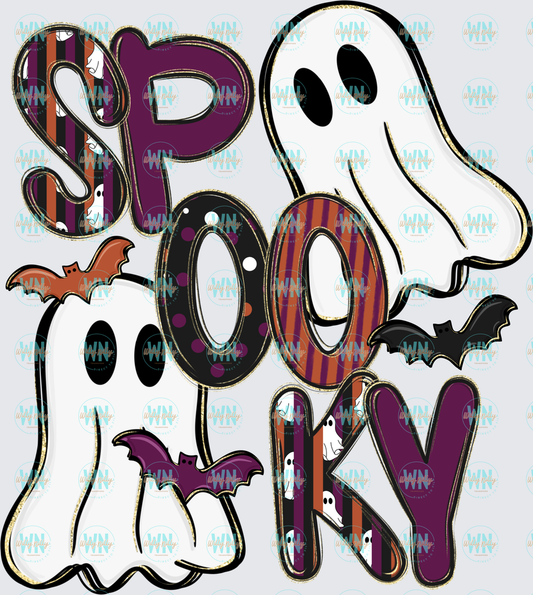 Spooky Ghosts-Ready to Press DTF Transfer