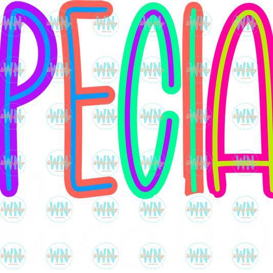 Special Education White Print