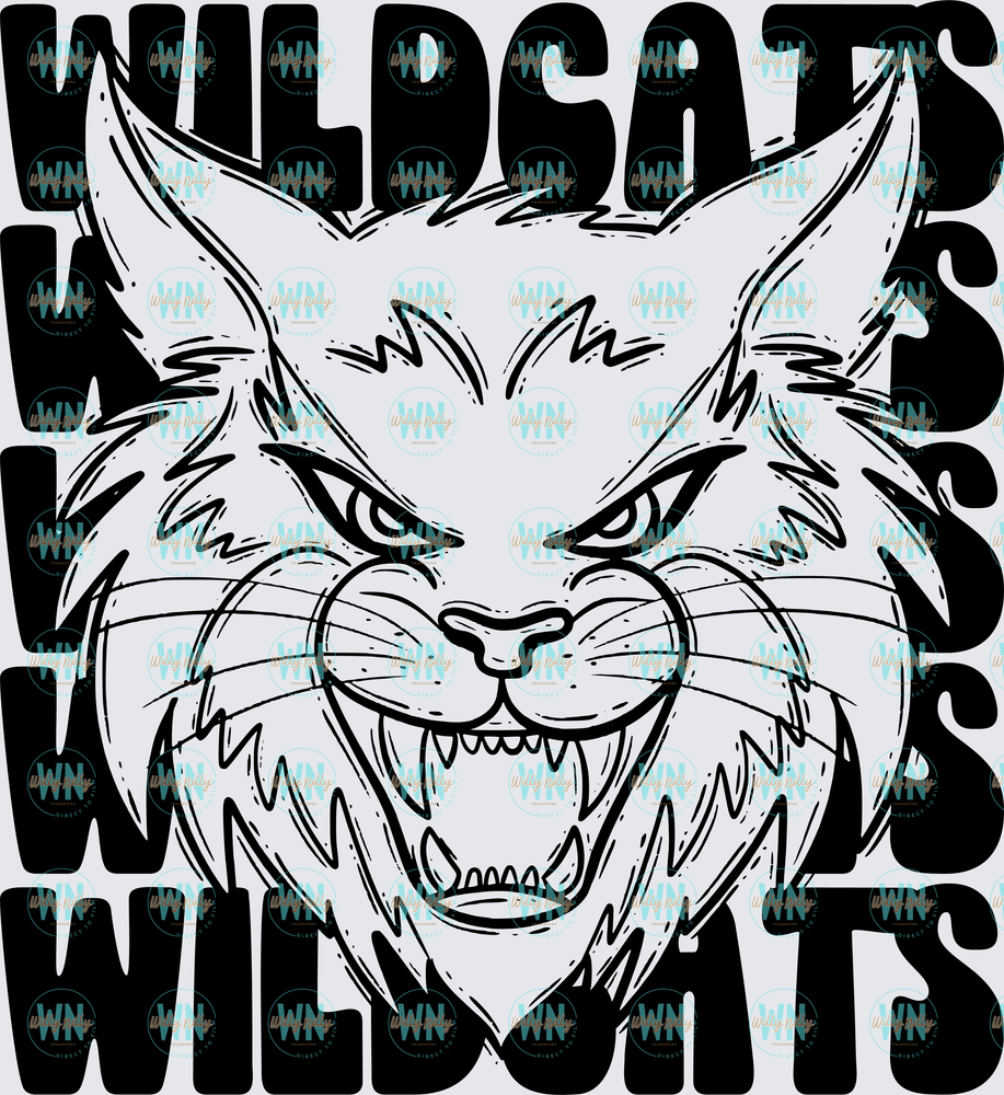 Wildcats (stacked mascot)-Ready to Press DTF Transfer