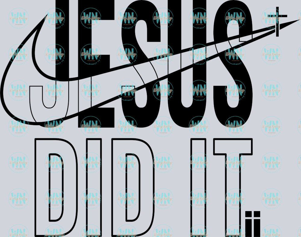 Jesus did it