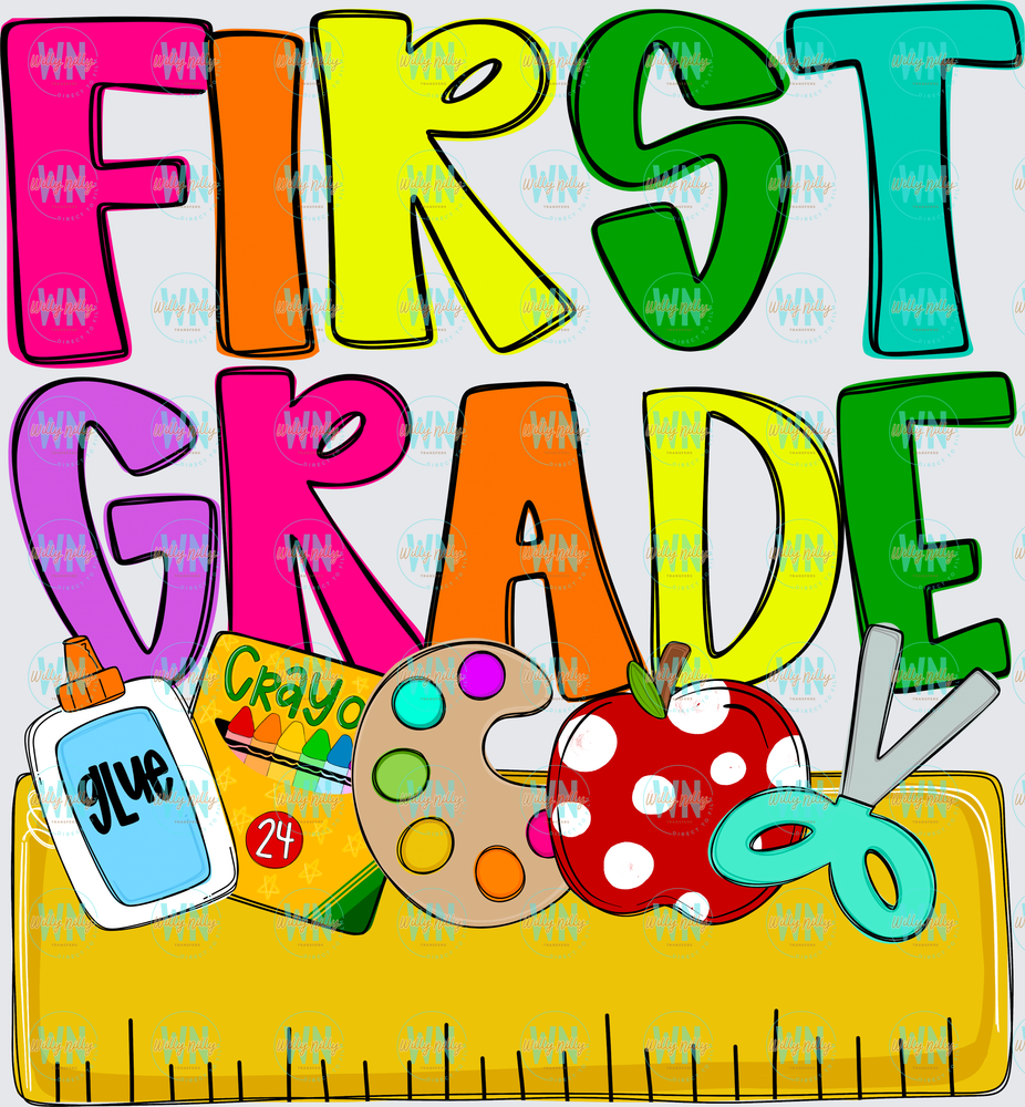 First Grade-Ready to Press DTF Transfer