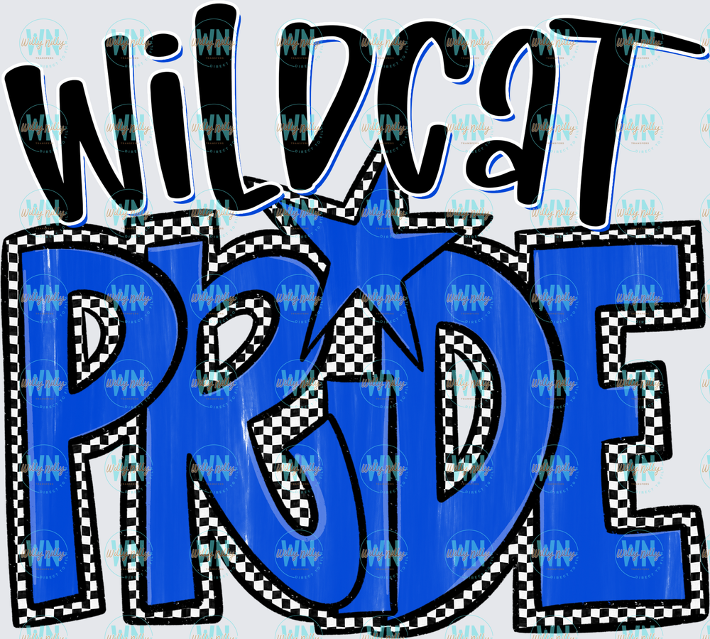 Wildcat Pride (blue)-Ready to Press DTF Transfer