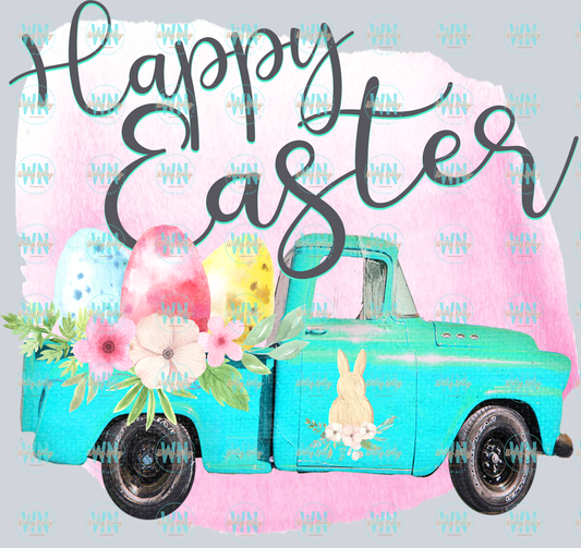 Vintage Truck Happy Easter