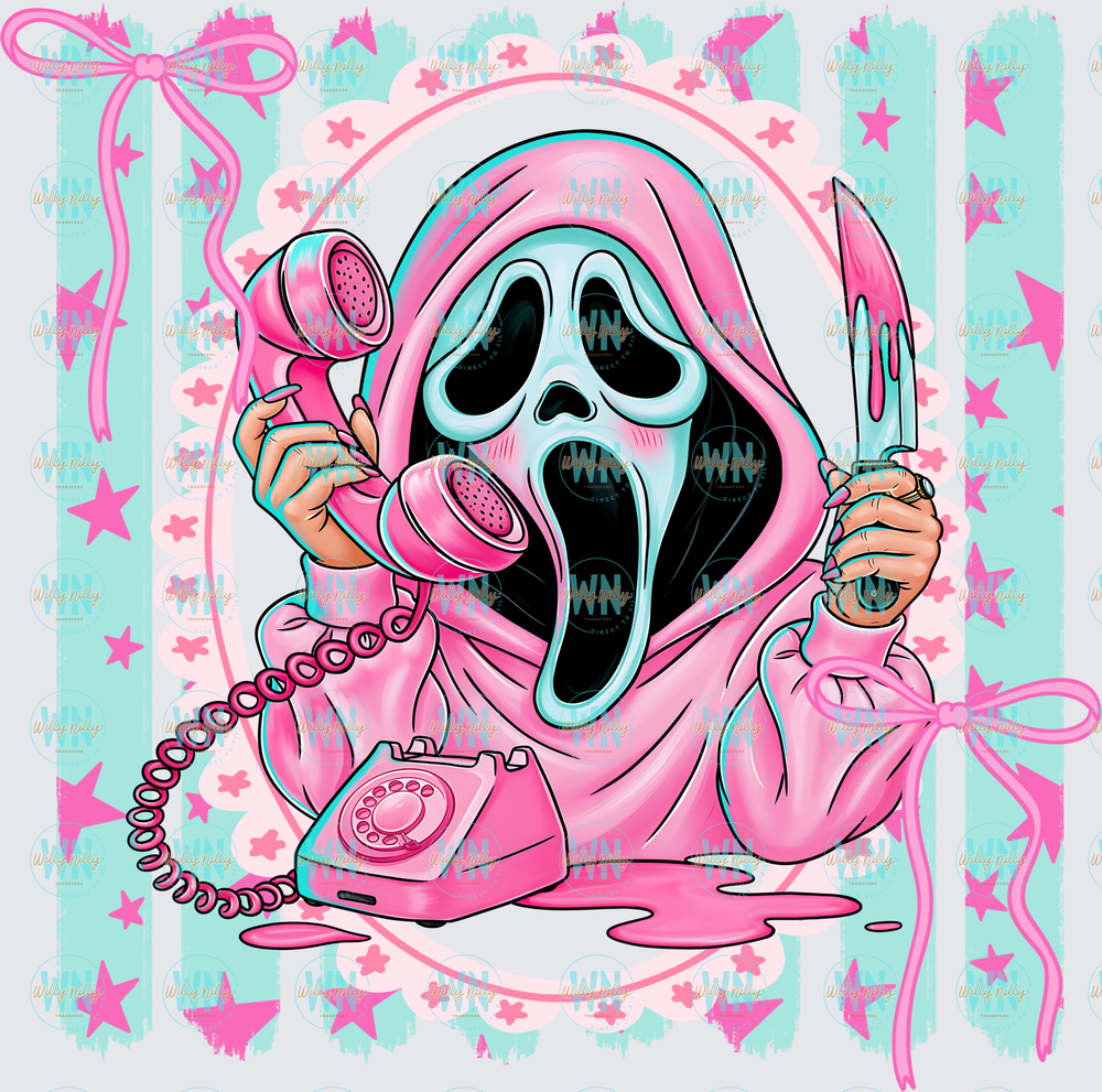Preppy Ghostface-Ready to Press DTF Transfer