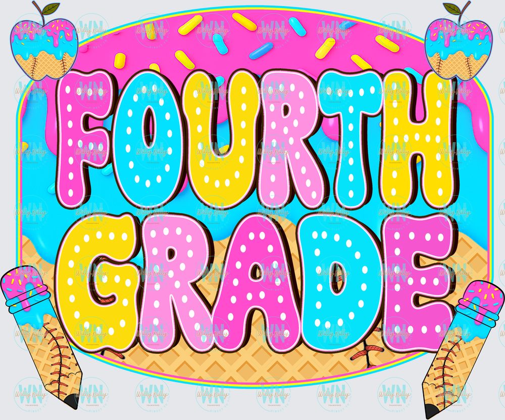 Fourth Grade (sweet)-Ready to Press DTF Transfer