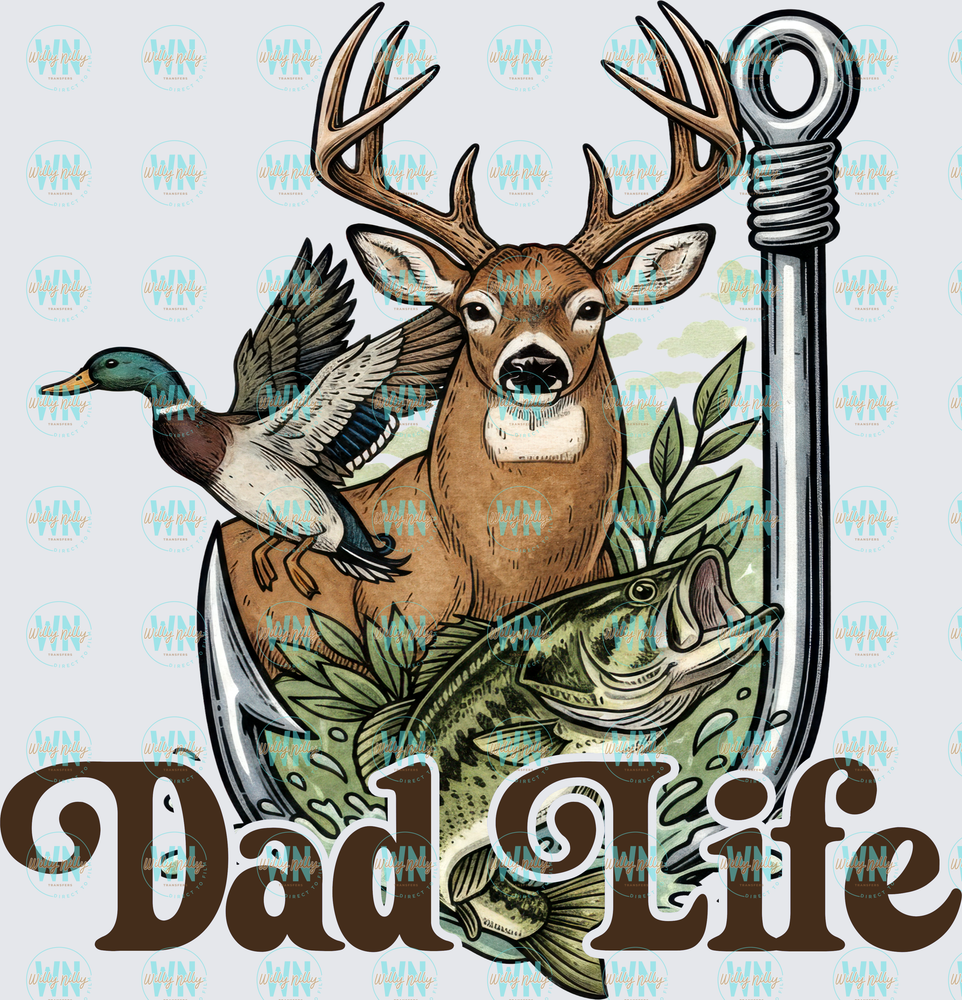 Dad Life-Ready to Press DTF Transfer