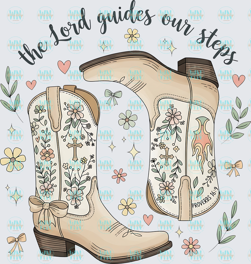 The Lord Guides Our Steps-Ready to Press DTF Transfer