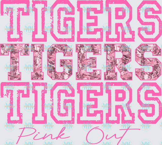 Tigers Pink Out-Ready to Press DTF Transfer