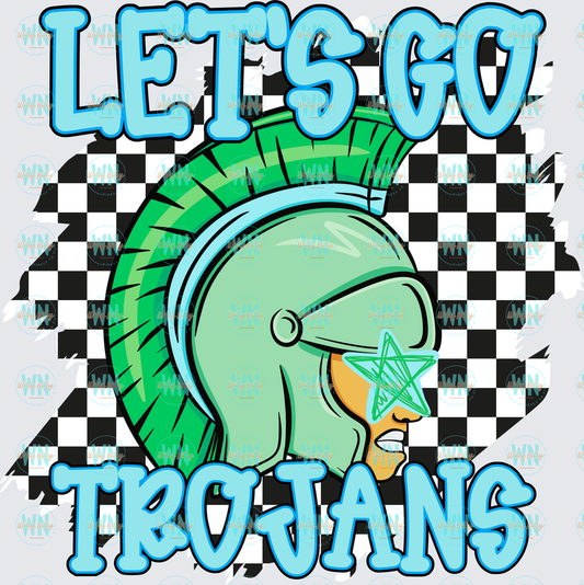 Let's Go Trojans-Ready to Press DTF Transfer